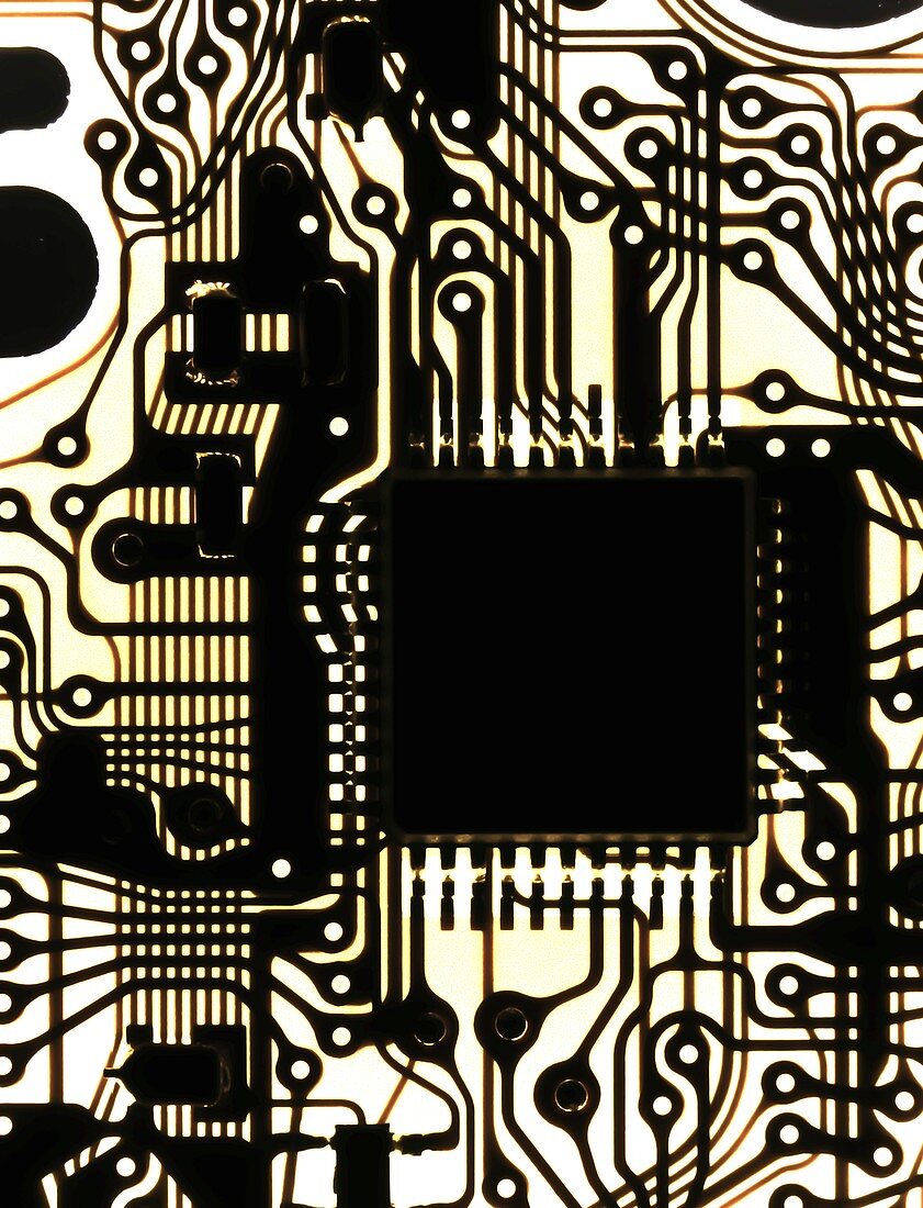 Printed circuit,macrophotograph