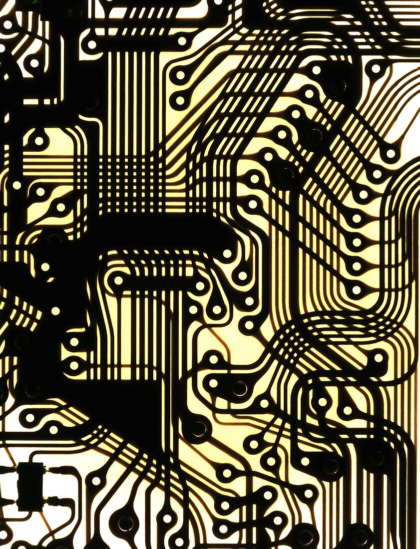 Printed circuit,macrophotograph
