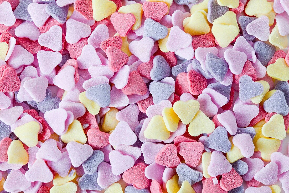 Heart-shaped sweets