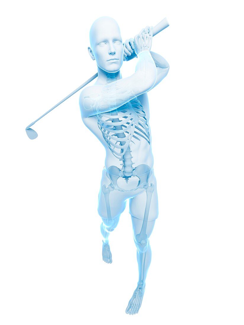 Golf player,artwork