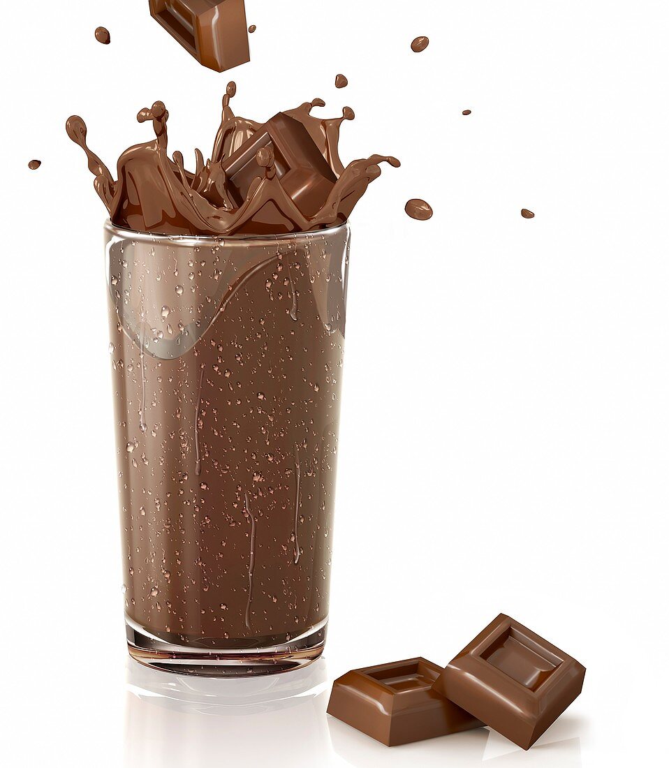 Chocolate milkshake,artwork