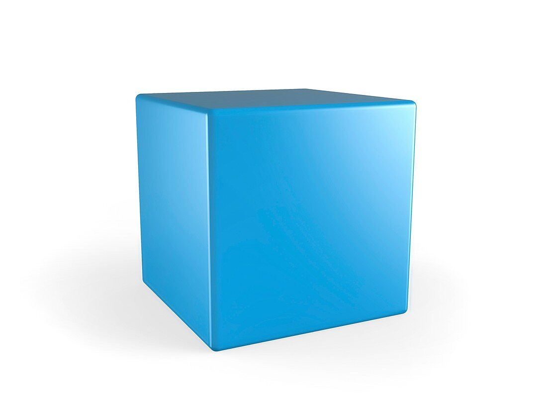 Blue cube,artwork