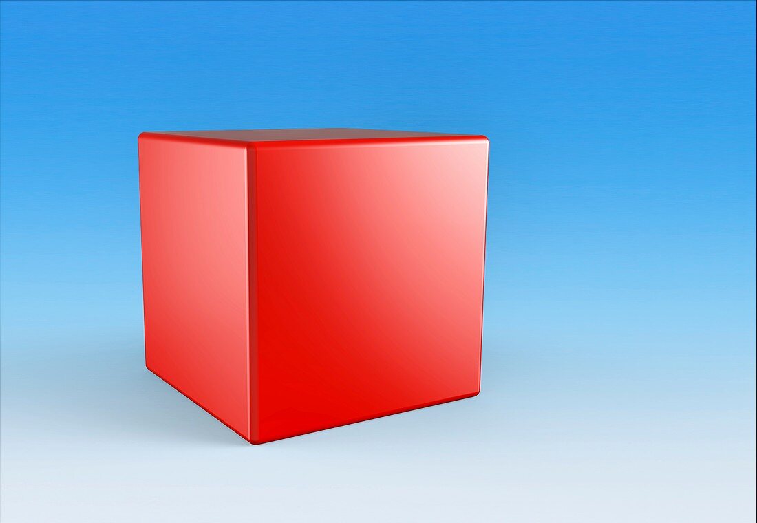 Red cube,artwork