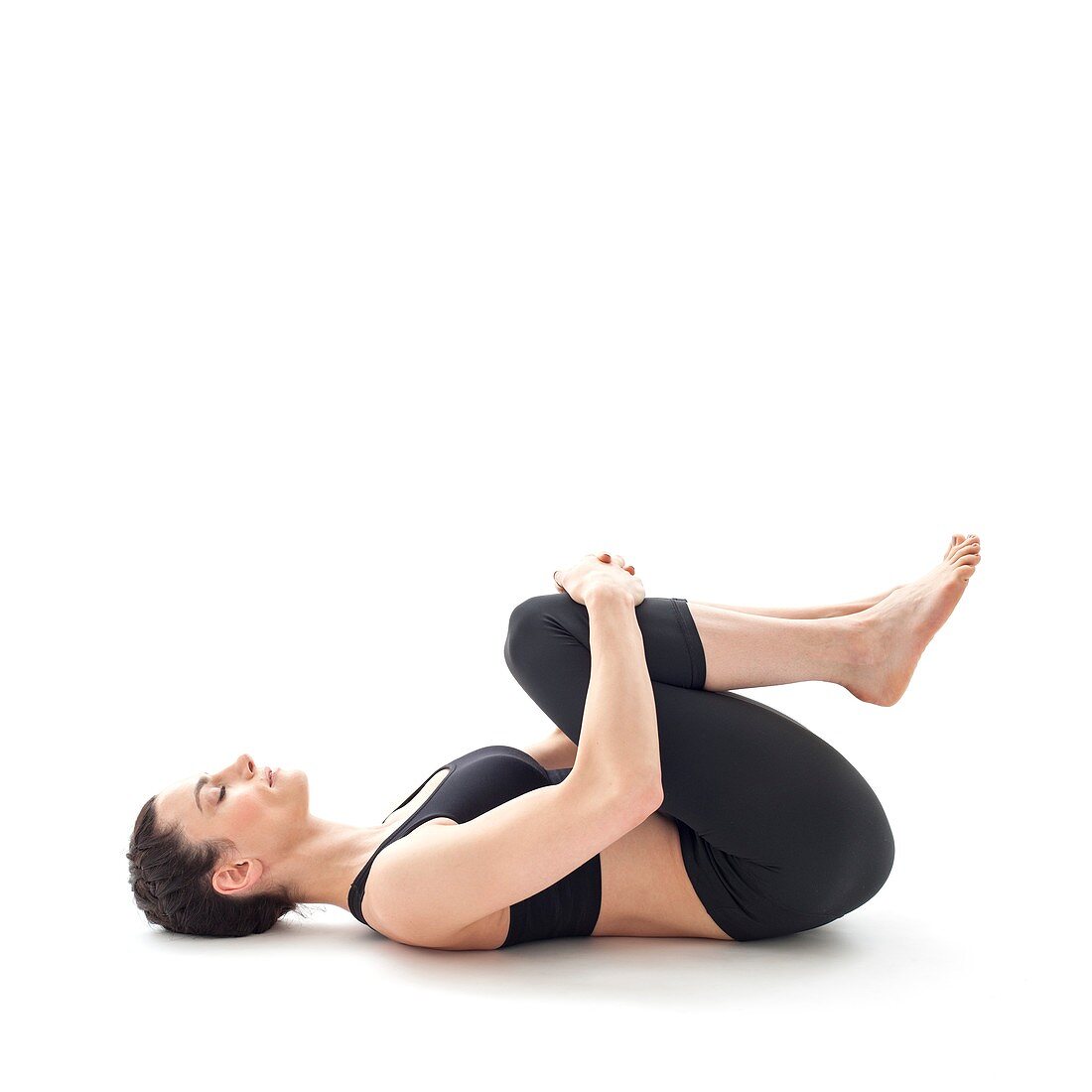 Woman practicing yoga