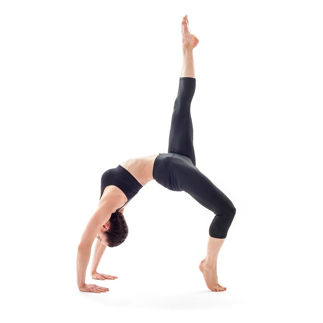 Woman practicing yoga