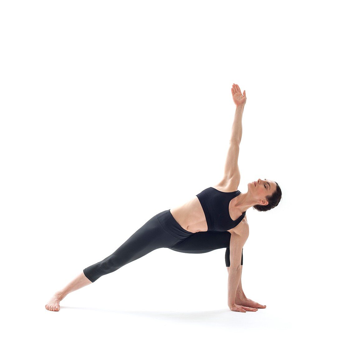 Woman practicing yoga