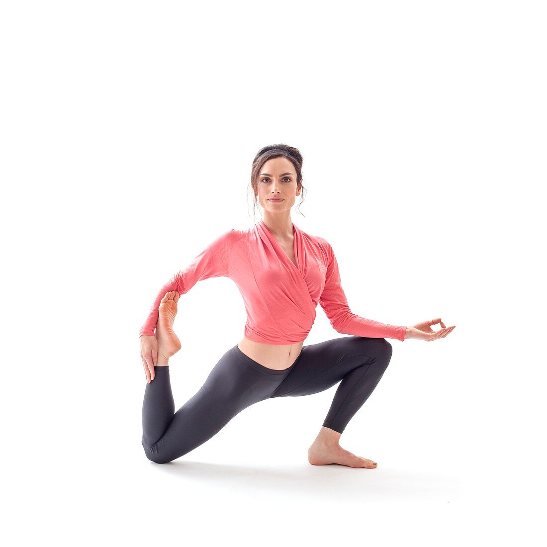 Woman practicing yoga