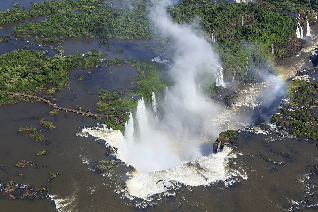 Iguazu Falls,aerial view,Argentina