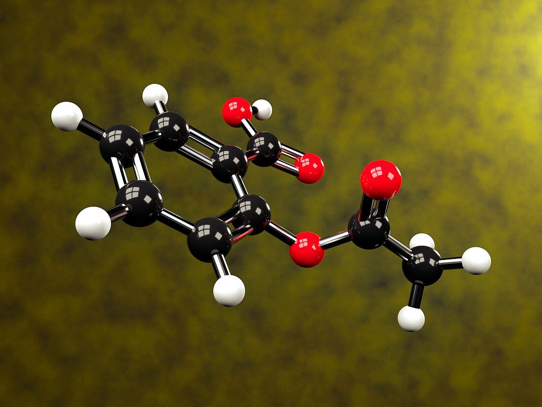 Aspirin molecule