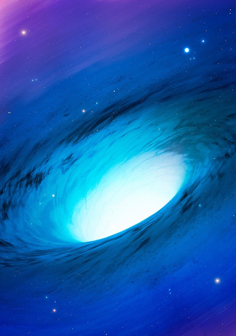 Artwork of a white hole,or cosmic gusher
