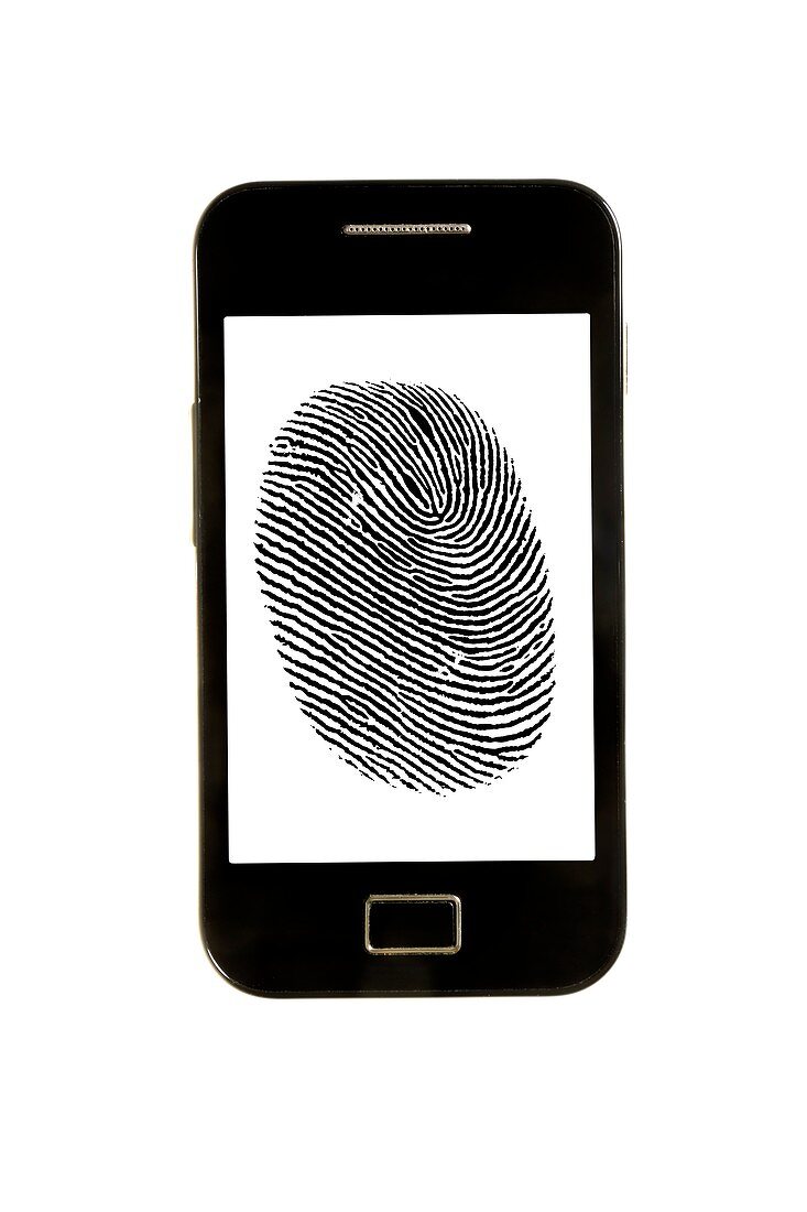 Smartphone with finger print
