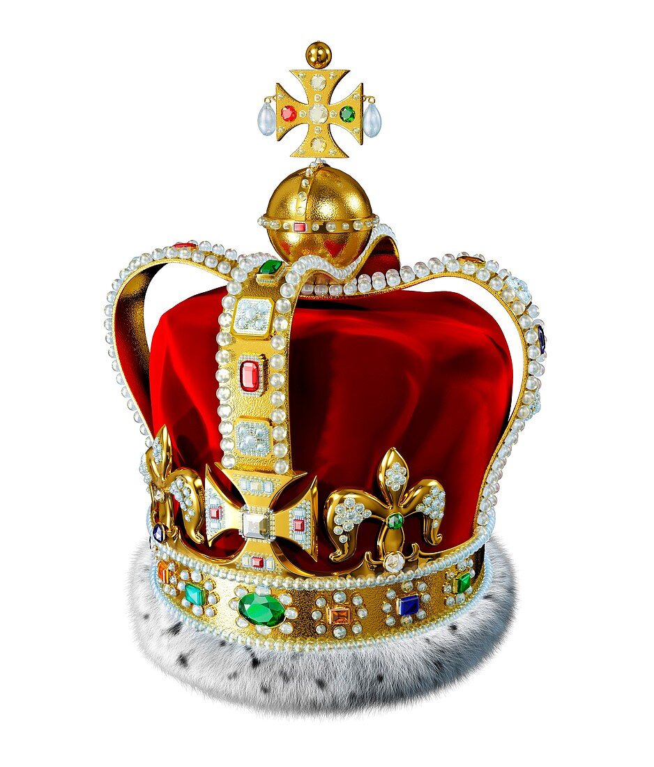 Crown with jewels,artwork