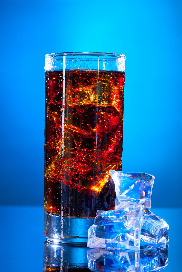 Cola drink in a glass