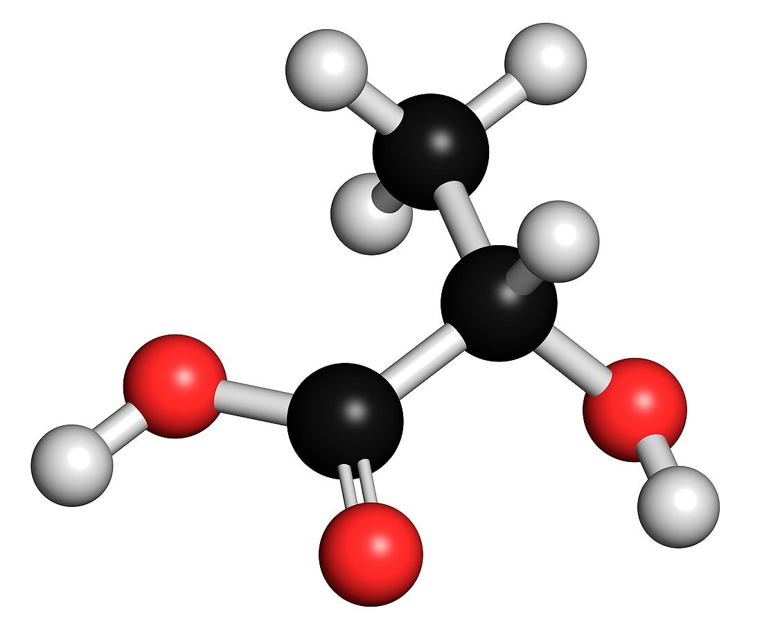 Lactic acid milk sugar molecule