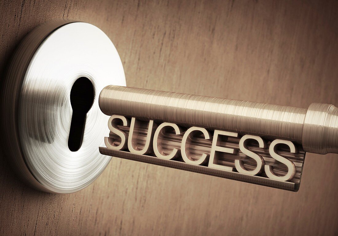 Key to success,illustration