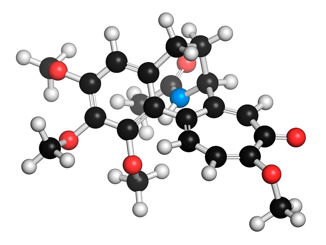 Colchicine gout drug molecule