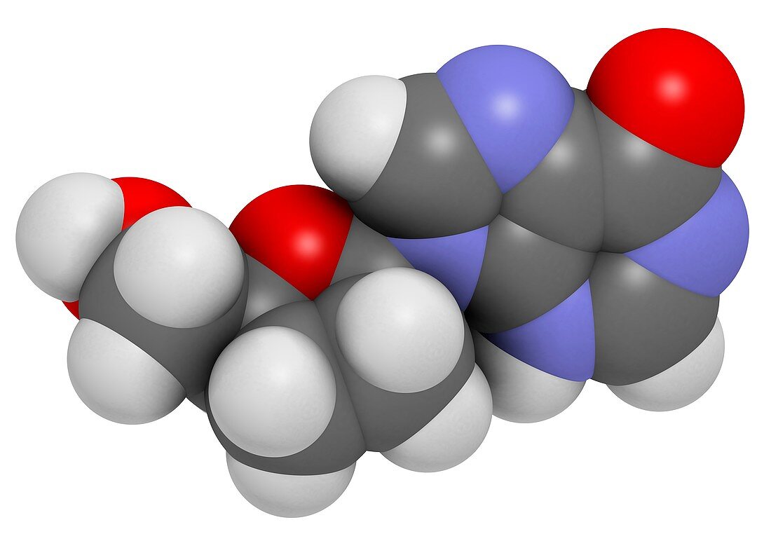 Didanosine HIV drug molecule