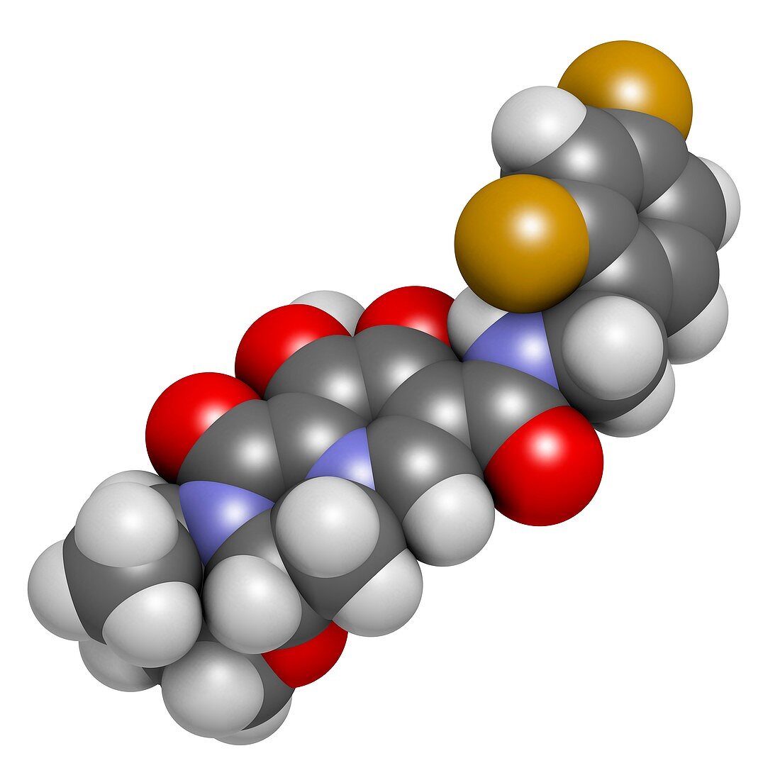 Dolutegravir HIV drug molecule