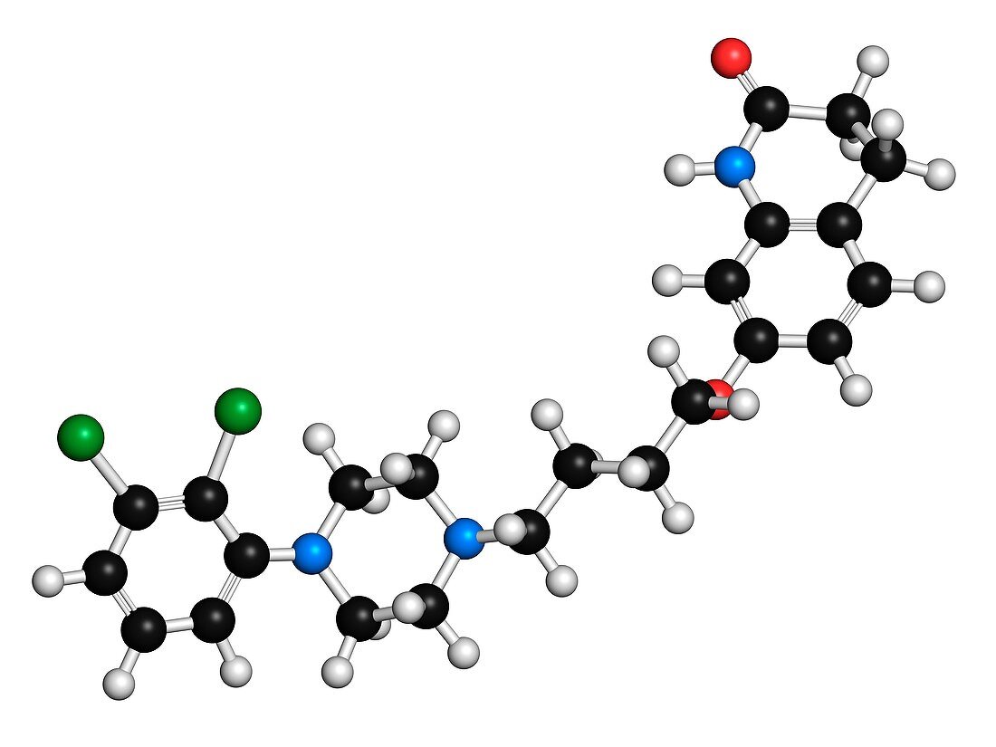 Aripiprazole antipsychotic drug molecule