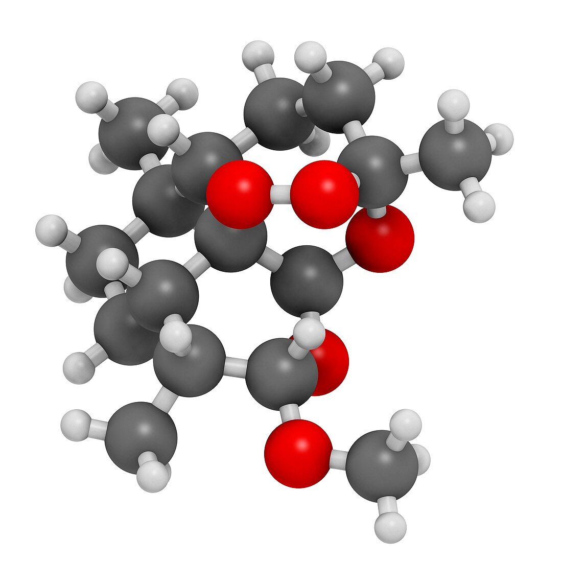 Artemether malaria drug molecule