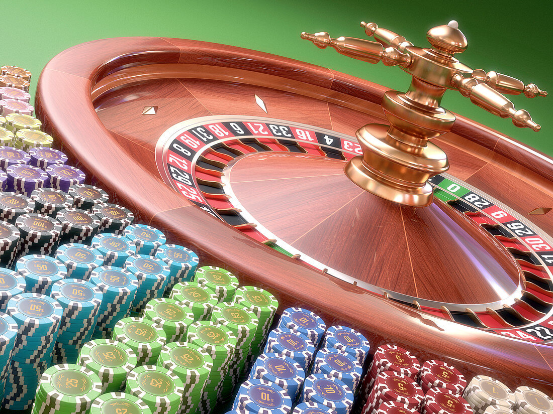 Roulette wheel,illustration