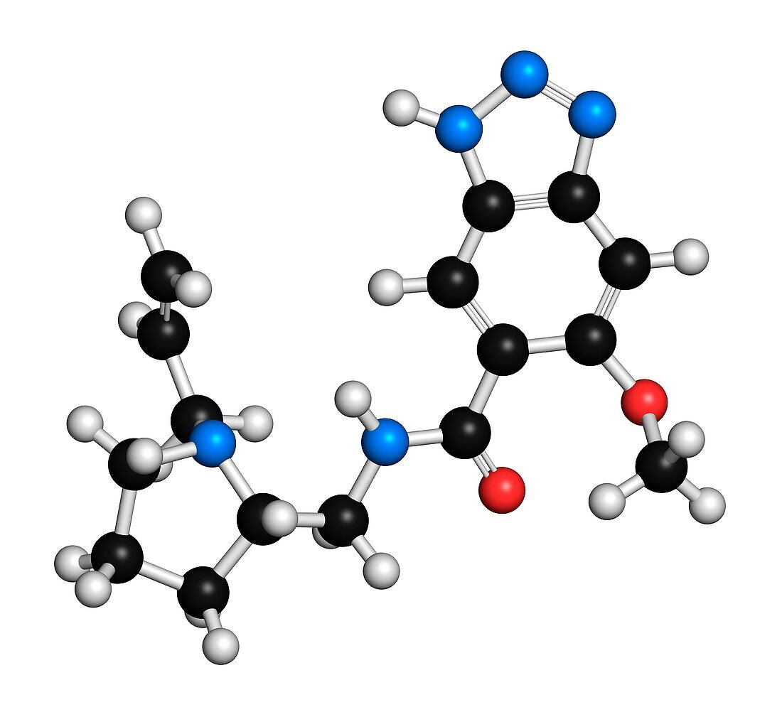 Alizapride antiemetic drug molecule