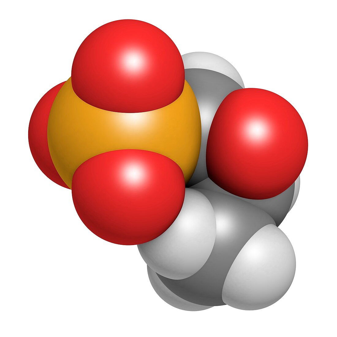 Fosfomycin antibacterial drug molecule