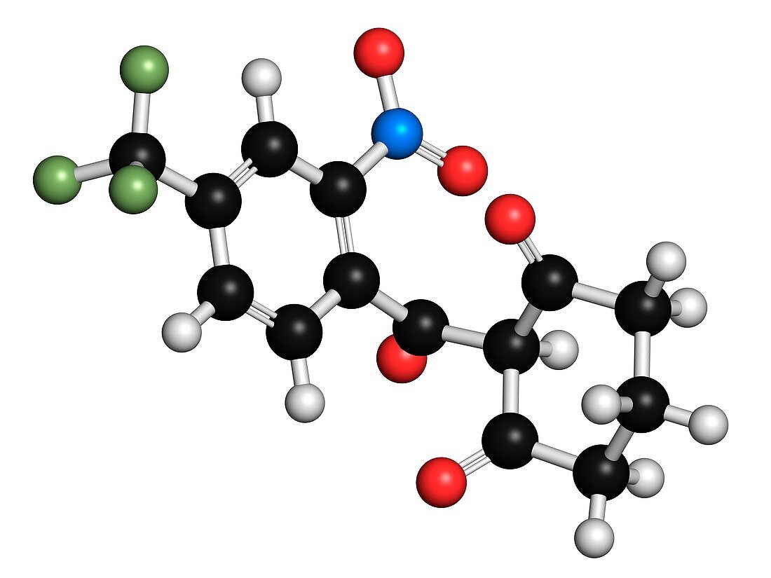 Nitisinone drug molecule