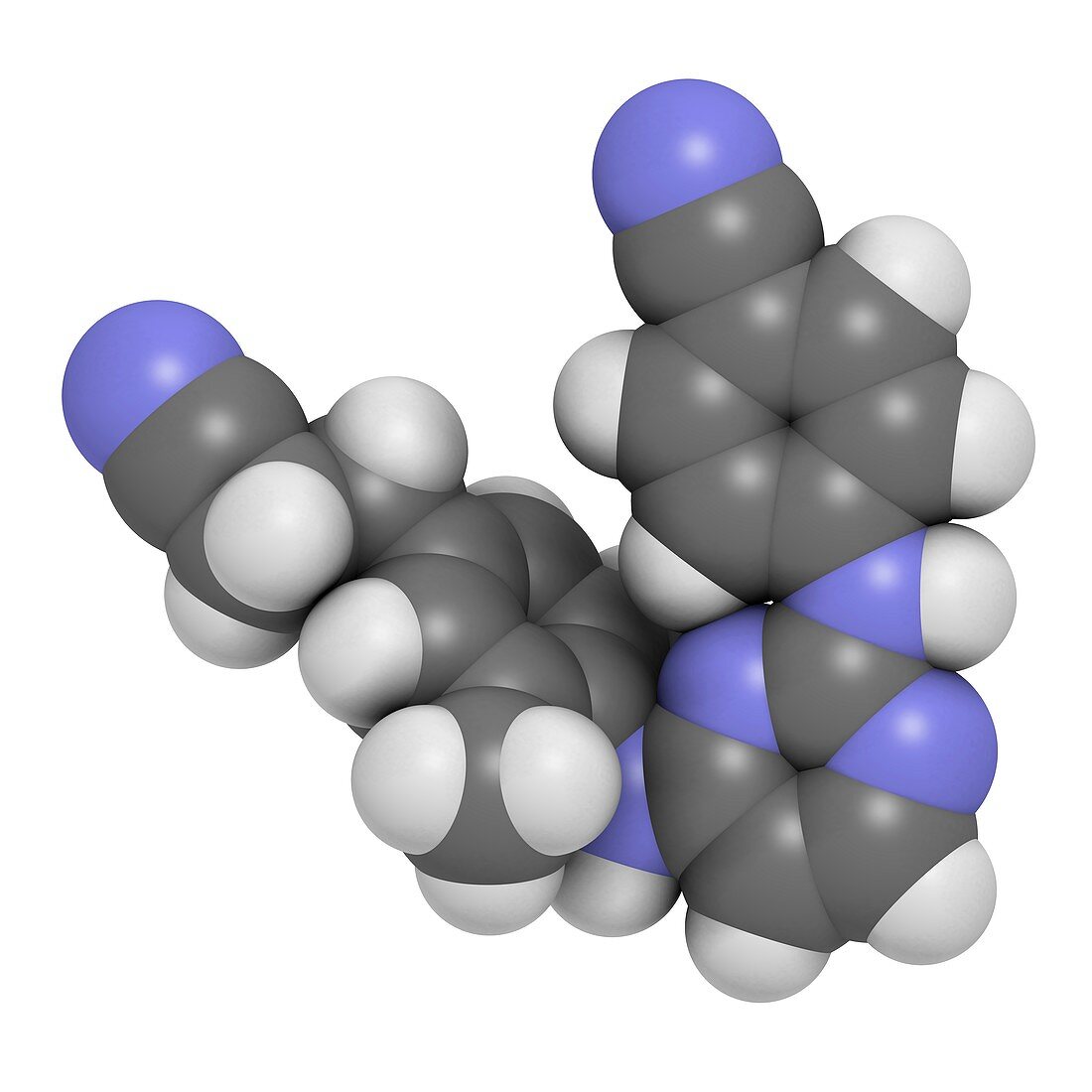 Rilpivirine HIV drug molecule