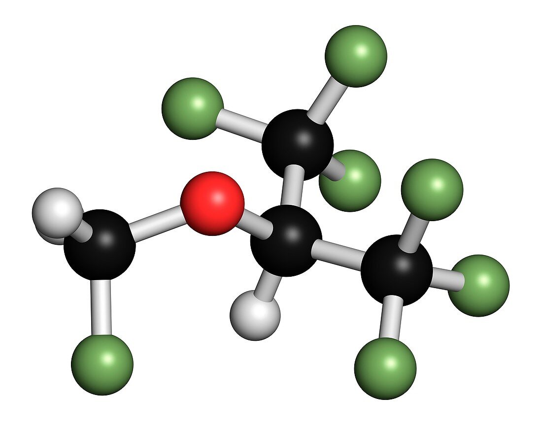 Sevoflurane anesthetic molecule