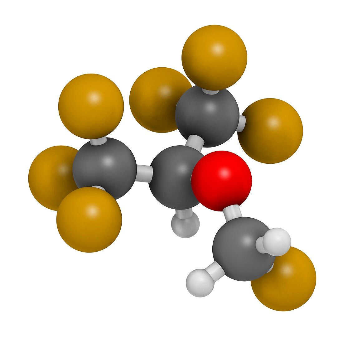 Sevoflurane anesthetic molecule