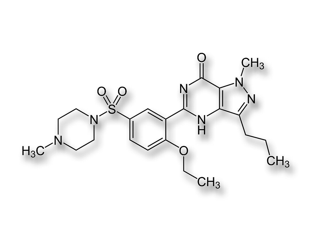 Viagra drug structure formulae