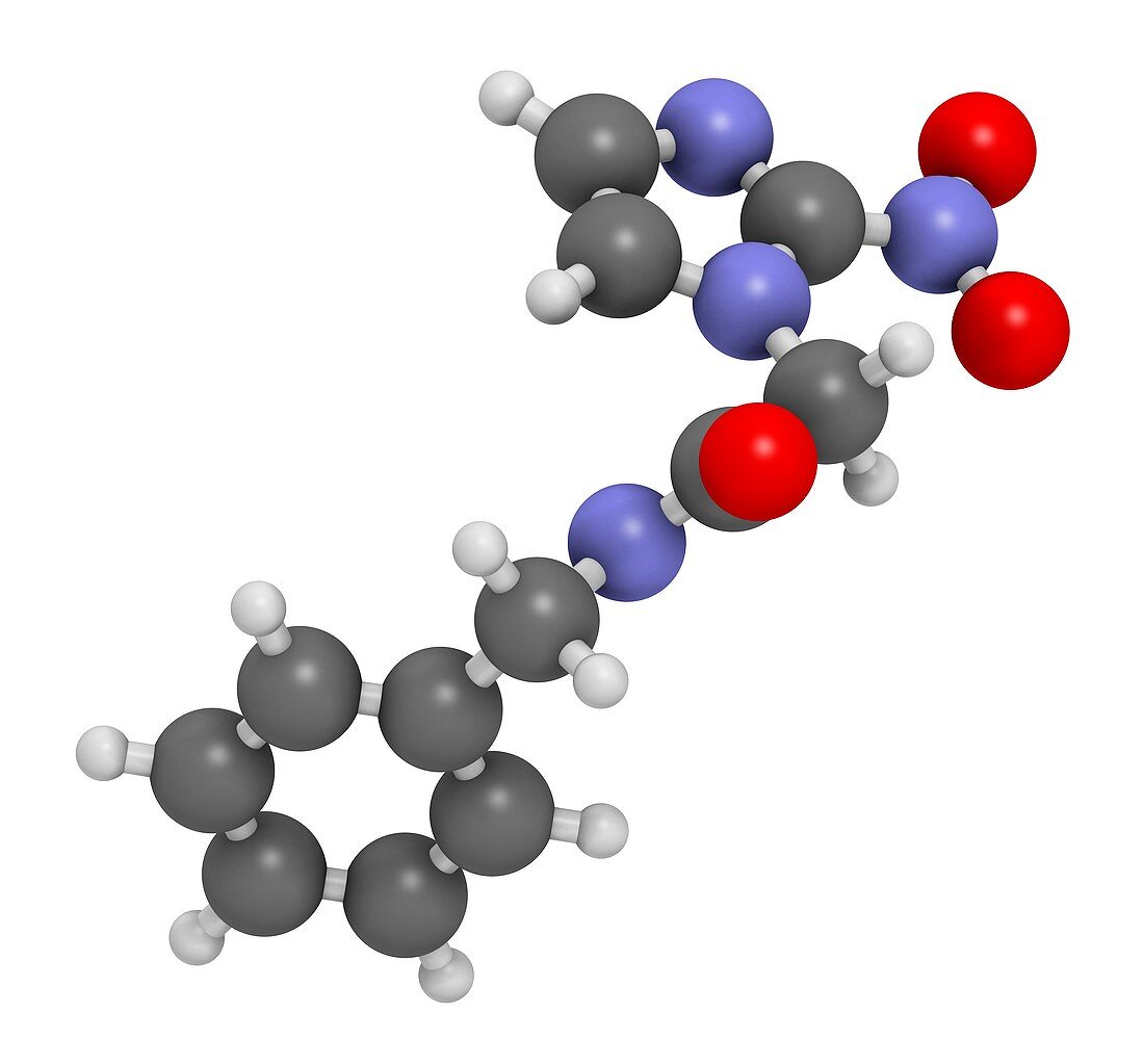 Benznidazole antiparasitic drug molecule