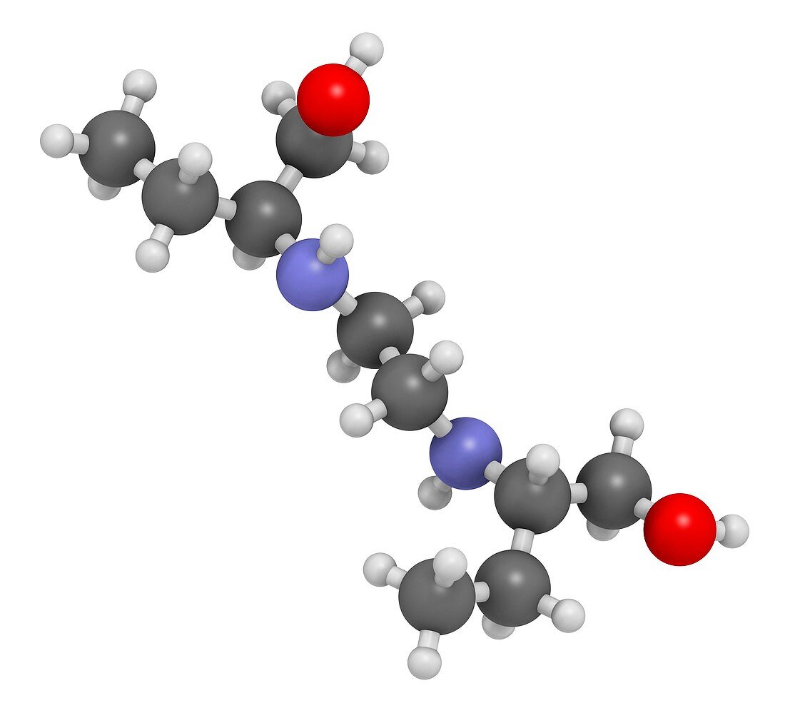 Ethambutol tuberculosis drug molecule
