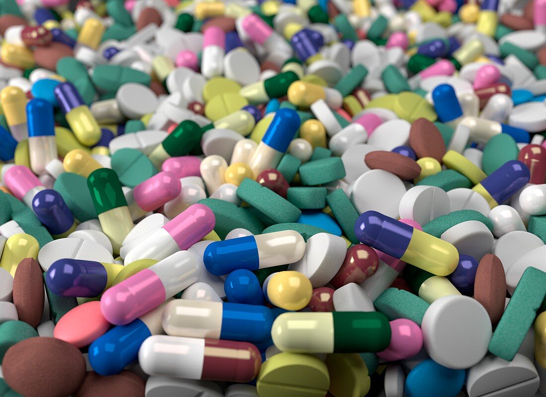 Jumble of pills