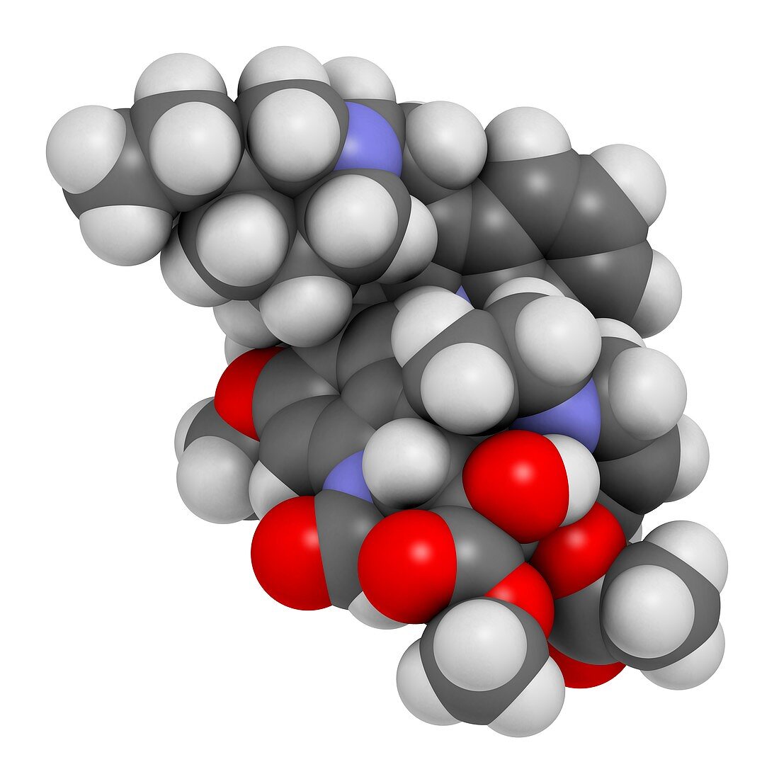 Vincrinstine cancer drug molecule