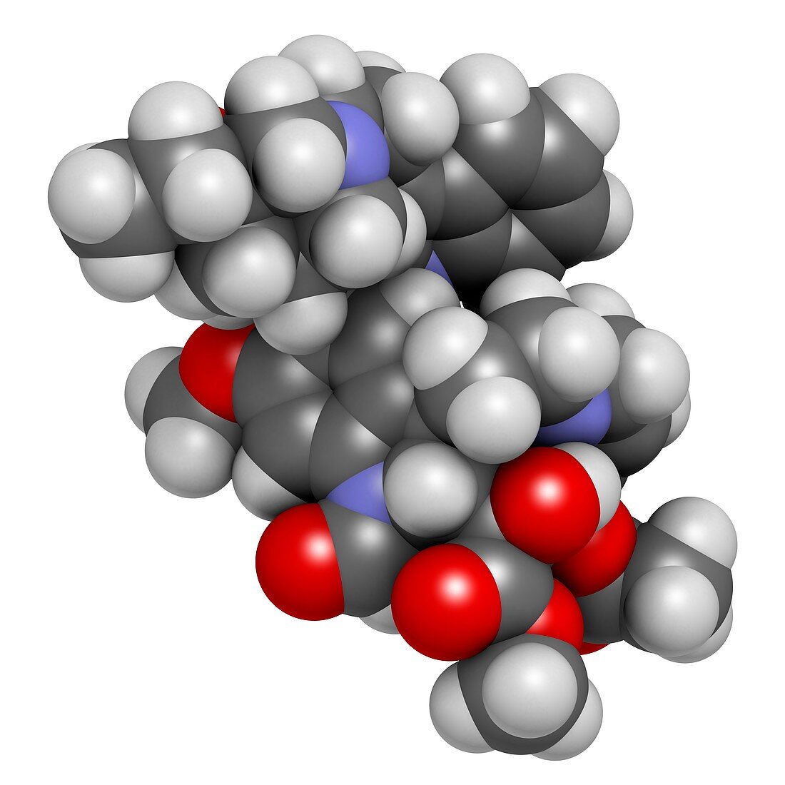 Vincrinstine cancer drug molecule
