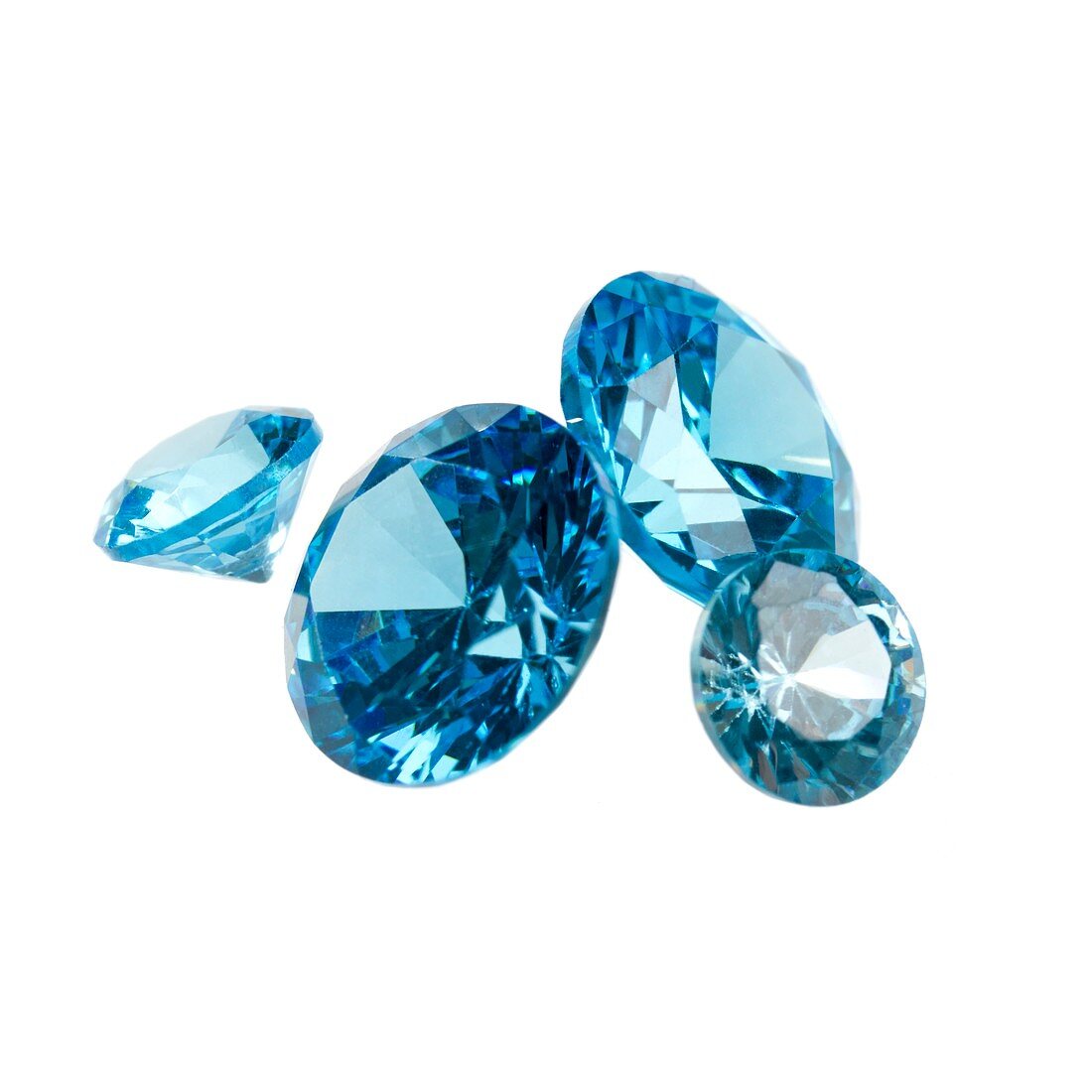 Aquamarine gemstones