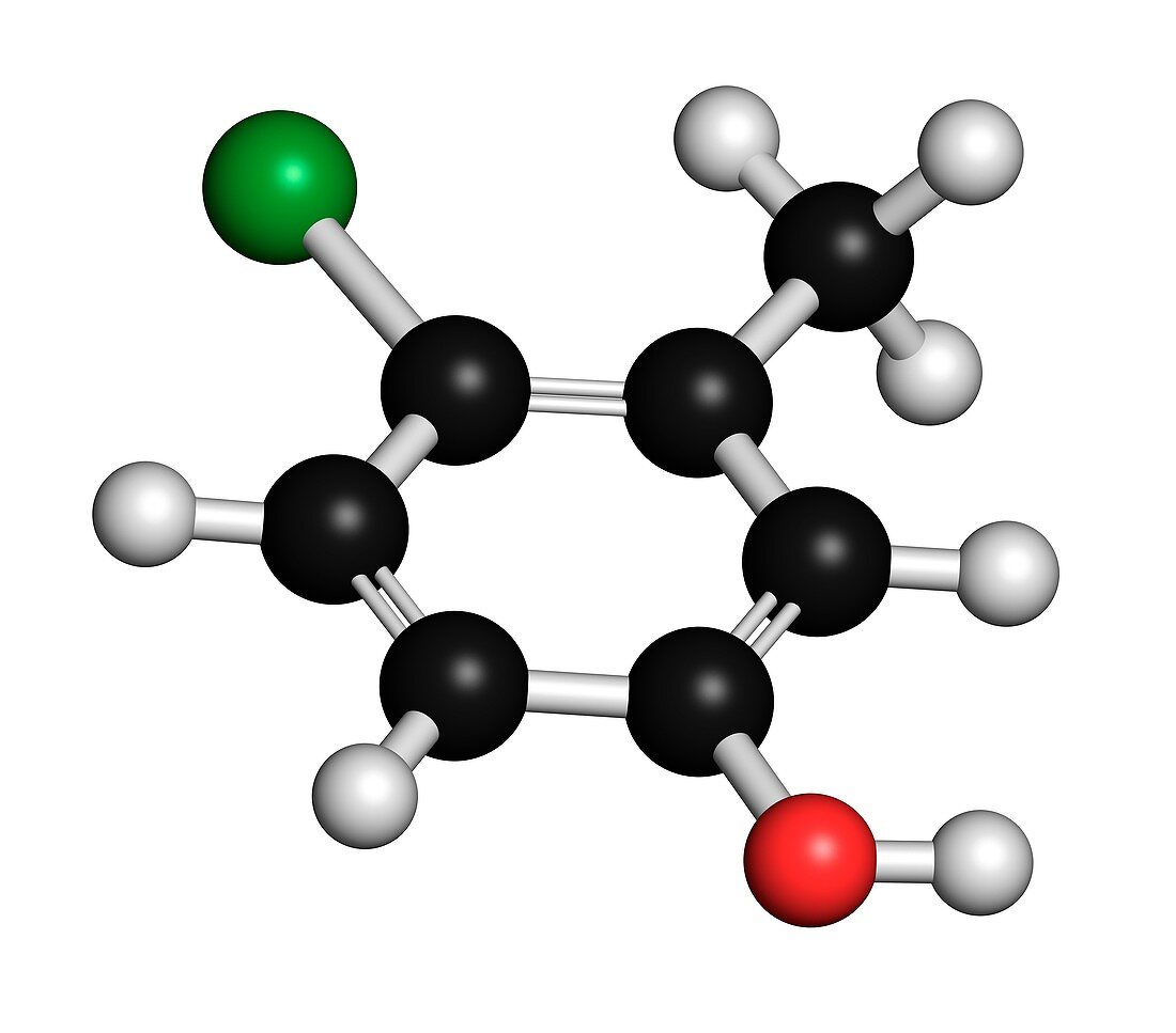 Chlorocresol antiseptic molecule