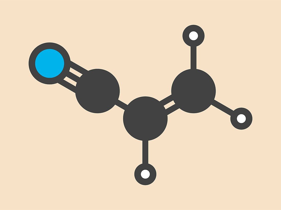 Acrylonitrile molecule