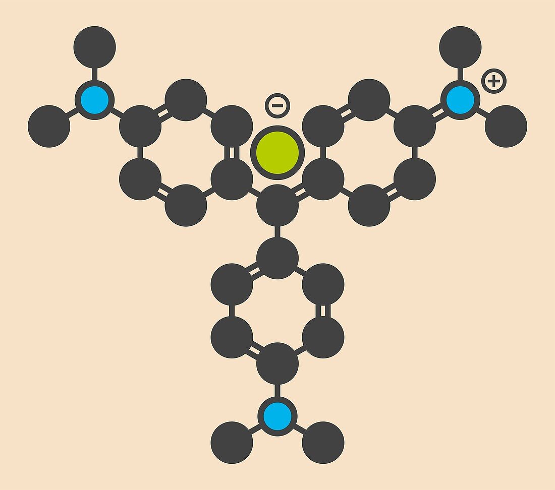 Crystal violet molecule