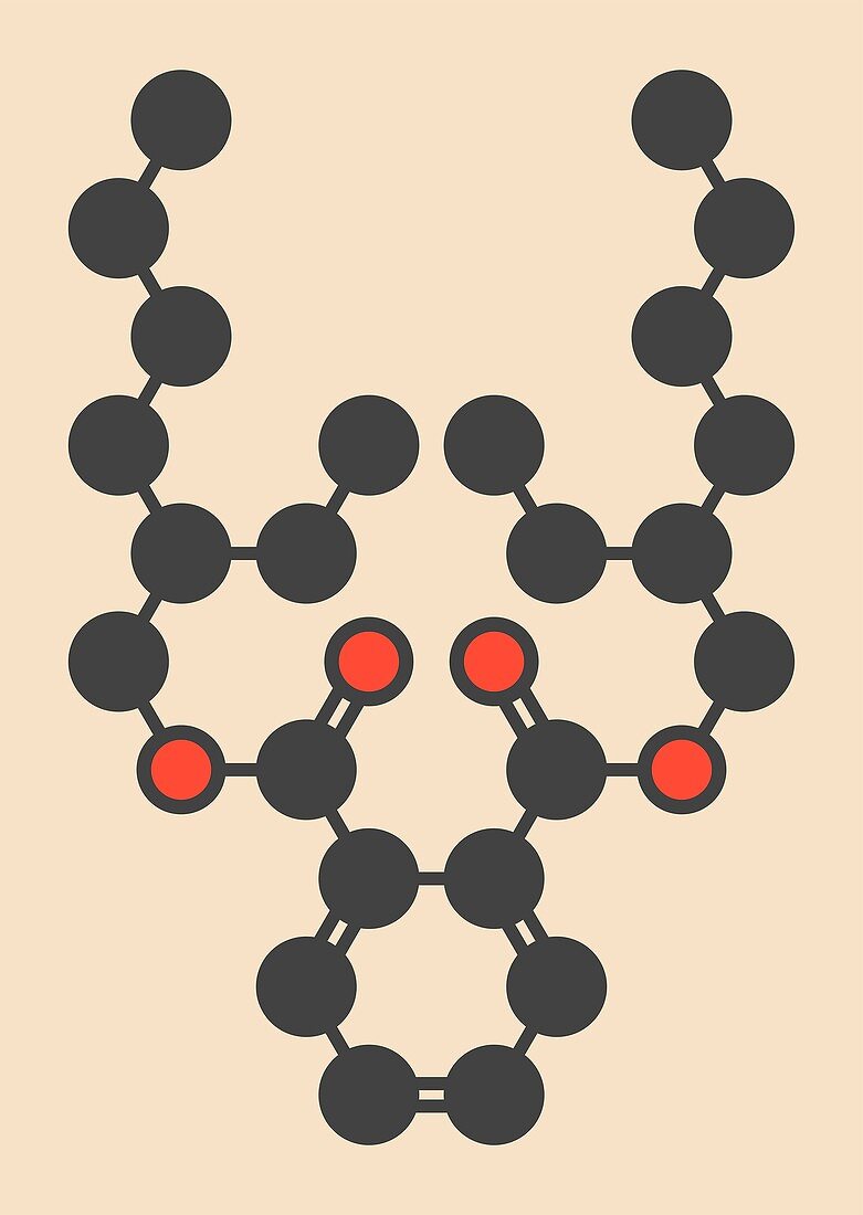 Dioctyl phthalate molecule