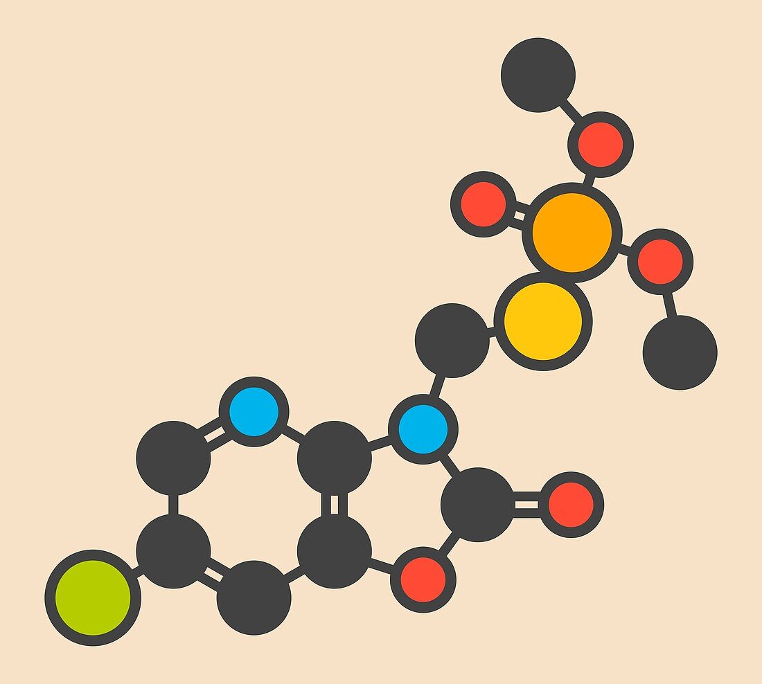 Azamethiphos pesticide molecule