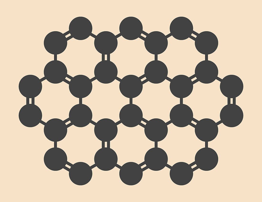 Ovalene hydrocarbon molecule