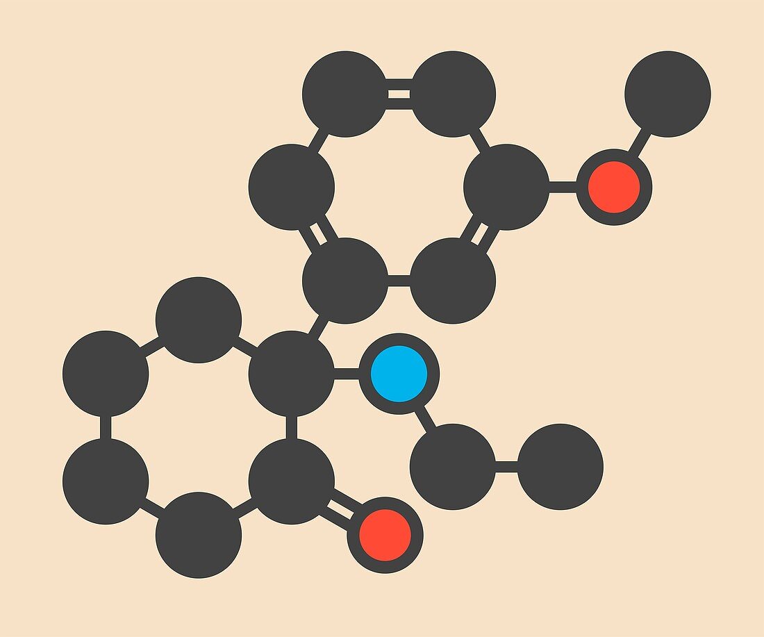 Methoxetamine designer drug molecule