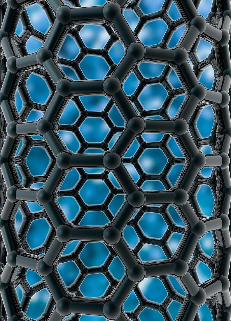 Carbon nanotubes,illustration