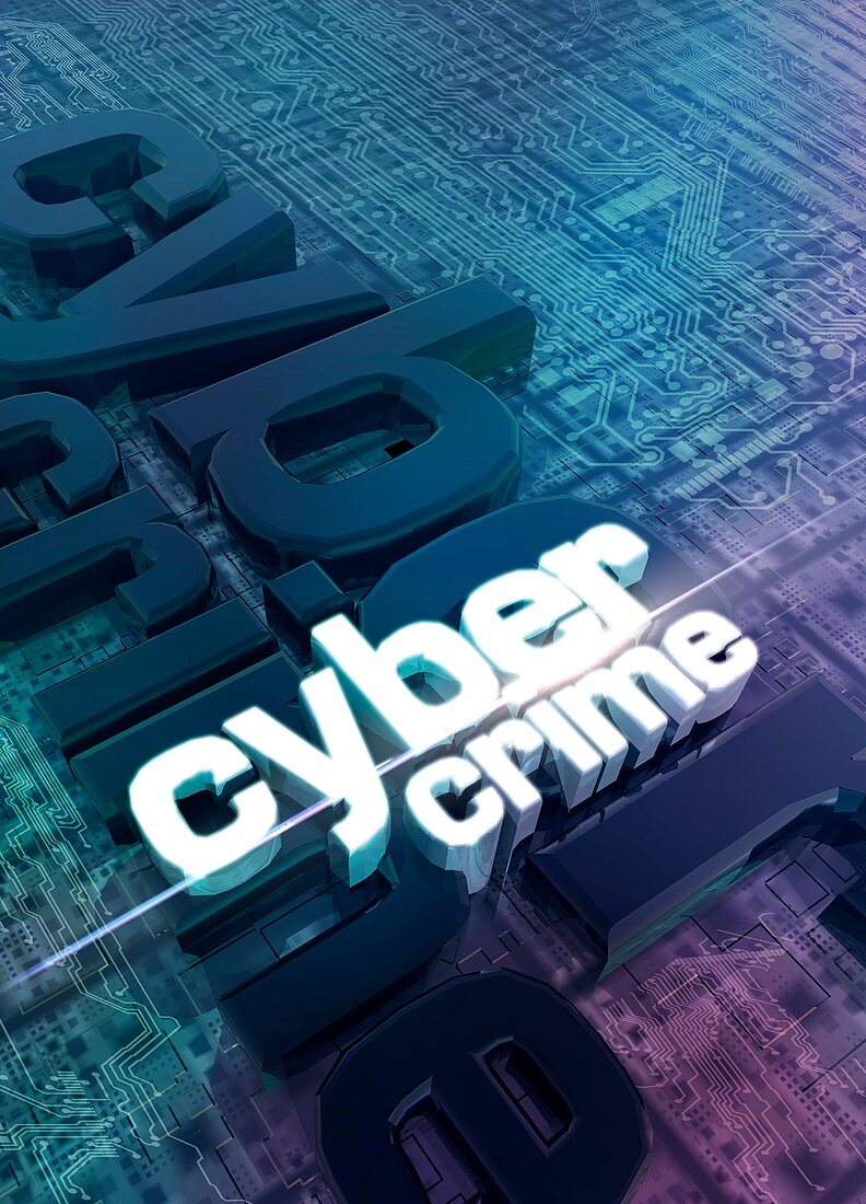 Cyber crime,Illustration