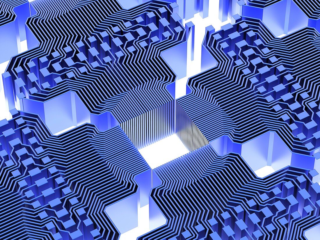 Quantum computer,electronic circuitry