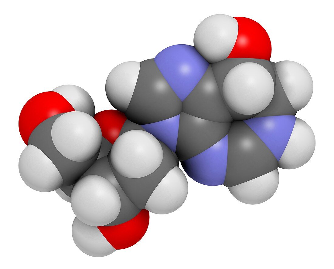 Pentostatin cancer drug molecule