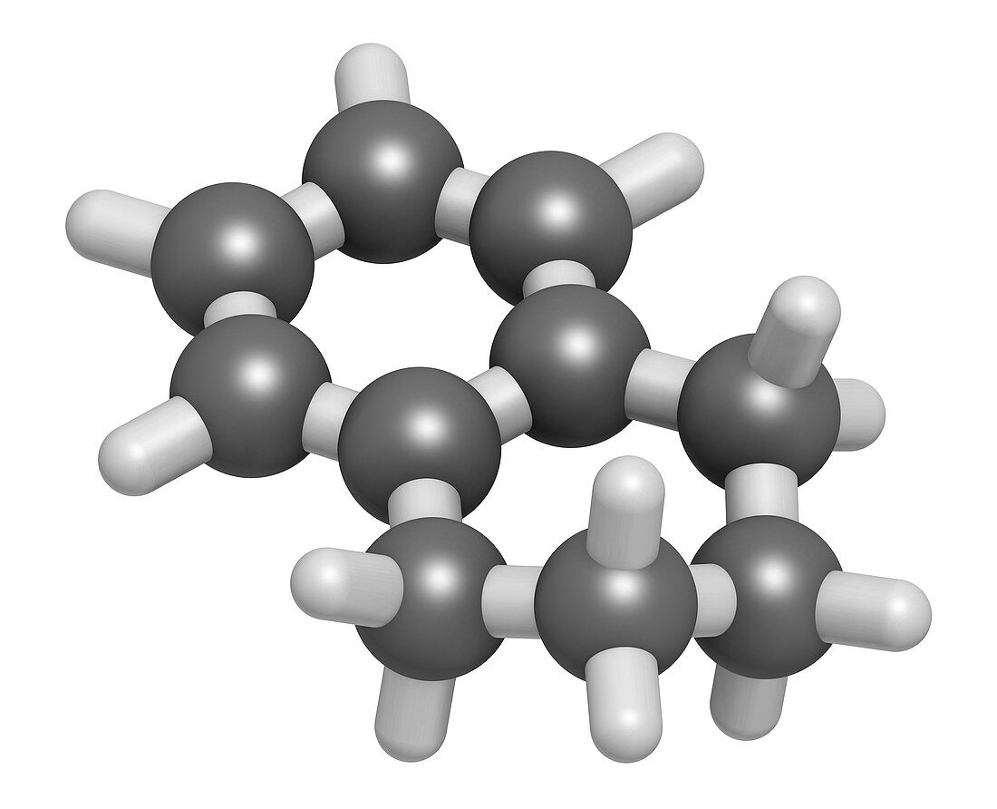 Tetralin solvent molecule